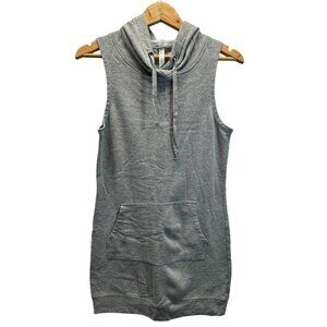Fabletics Yukon Sweatshirt Dress Womens Medium Gray Sleeveless Pullover Hoodie